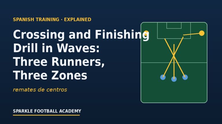 Crossing and Finishing Drill in Waves: Three Runners, Three Zones