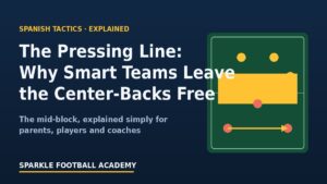 Read more about the article Mid-Block in Soccer Explained: The Pressing Line That Leaves the Center-Backs Free