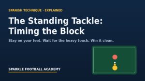 Read more about the article Standing Tackle in Soccer, Explained Simply: How to Win the Ball Without Leaving Your Feet
